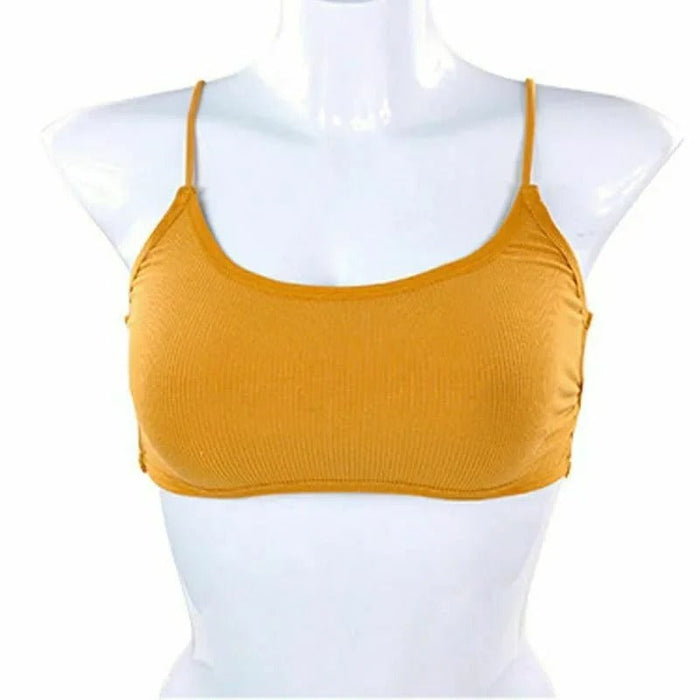 Cotton Padded Backless Bralette