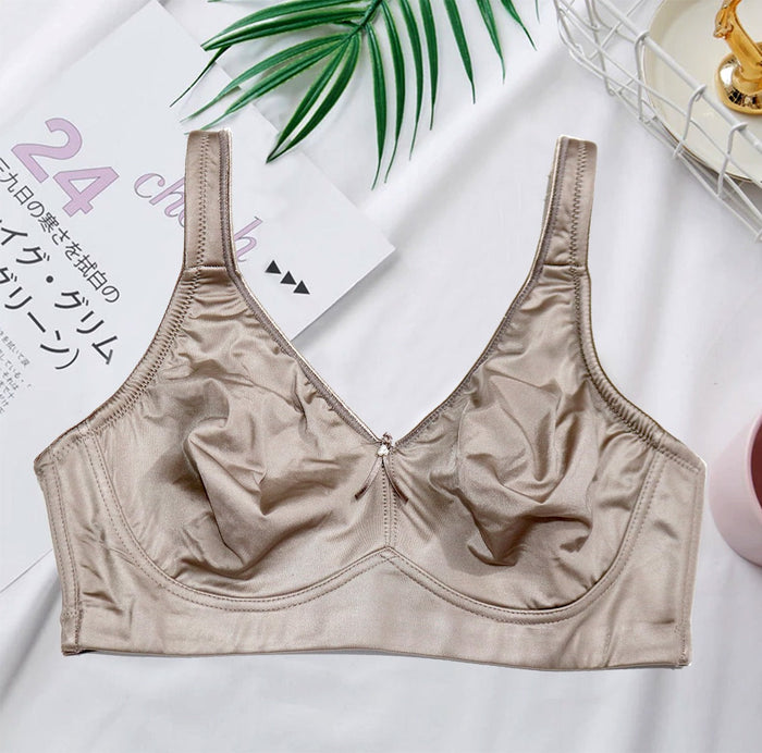 Non-Padded Non-Wired Minimizer Bra – Full Coverage Plus Size
