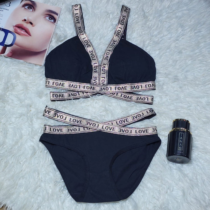 Deep V Push-Up Lingerie Set