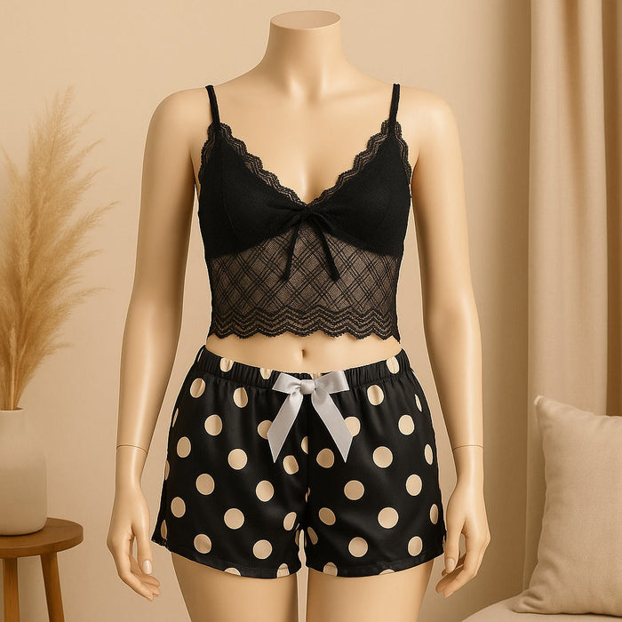 Lace See-Through Nighty Set