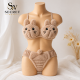 Bunny Anime Plush Lingerie Set