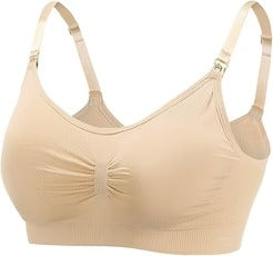 Front Open Padded Seamless Maternity Nursing Bra – Cotton Comfort with Adjustable Straps & Back Hook 009
